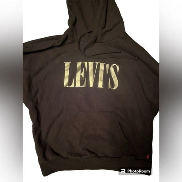 Levi's RELAXD GRAPHIC HOODIE‎ Black, comfortable, cozy, warm - Picture 1 of 4
